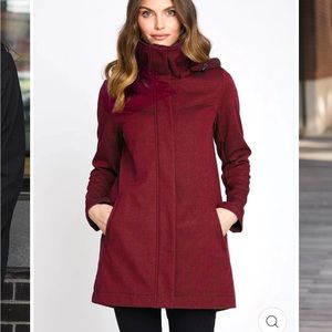 Mia melon Ava rain jacket (dark red)